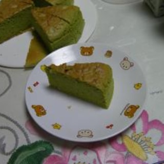 ふんわり、かる～い、抹茶ケーキ